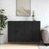 Wall Mounted Cabinets 2 pcs Black Engineered Wood Colour black Quantity in Package 2 Model metal black 