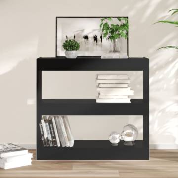 Book Cabinet/Room Divider Black 80x30x72 cm - Stylish Storage