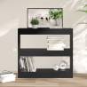 Book Cabinet/Room Divider Black 80x30x72 cm Colour black Quantity in Package 1 