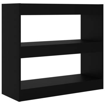 Book Cabinet/Room Divider Black 80x30x72 cm - Stylish Storage