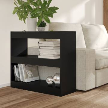 Book Cabinet/Room Divider Black 80x30x72 cm - Stylish Storage