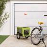 Pet Bike Trailer Green and Black Oxford Fabric and Iron Colour green Size 63 x 123 x 66 cm 