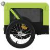 Pet Bike Trailer - Green & Black Oxford Fabric & Iron