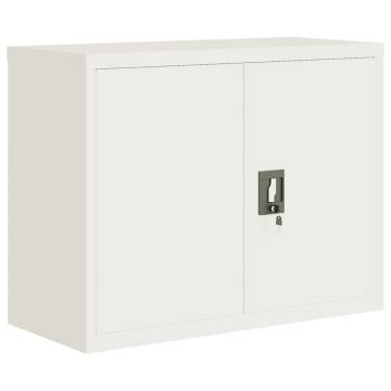 File Cabinet White 90x40x70 cm Steel - Stylish & Durable