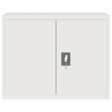 File Cabinet White 90x40x70 cm Steel - Stylish & Durable