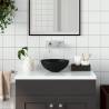 Bathroom Sink Ceramic Matt Black Round Colour matte black 