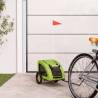 Pet Bike Trailer Green Oxford Fabric and Iron Colour green Size 124 x 53 x 53 cm 