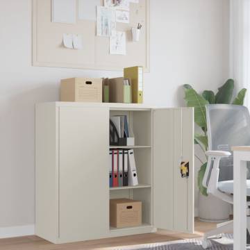 File Cabinet White 90x40x105 cm Steel - Stylish & Durable