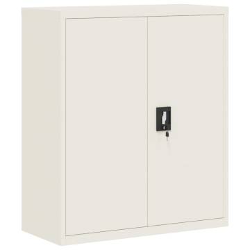 File Cabinet White 90x40x105 cm Steel - Stylish & Durable