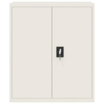 File Cabinet White 90x40x105 cm Steel - Stylish & Durable