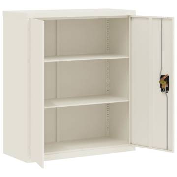 File Cabinet White 90x40x105 cm Steel - Stylish & Durable