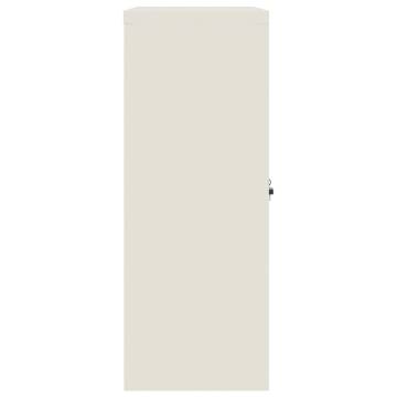 File Cabinet White 90x40x105 cm Steel - Stylish & Durable