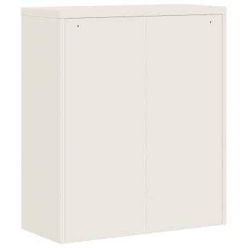 File Cabinet White 90x40x105 cm Steel - Stylish & Durable