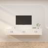 Wall-mounted TV Cabinets 3 pcs White 80x34.5x40 cm Colour white Quantity in Package 3 Width 80 cm 