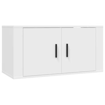 Wall-Mounted TV Cabinets - 3 pcs White | Hipomarket