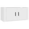 Wall-Mounted TV Cabinets - 3 pcs White | Hipomarket