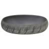 Stylish Black & Grey Ceramic Countertop Basin | 59x40 cm