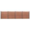 Fence Panel Set Brown 699x186 cm WPC Colour brown Size 699 x 186 cm Quantity in Package 1 