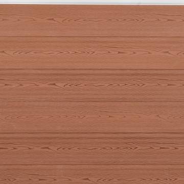 Fence Panel Set Brown 699x186 cm WPC - Durable Privacy Solution