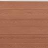 Fence Panel Set Brown 699x186 cm WPC - Durable Privacy Solution