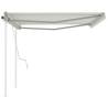 Manual Retractable Awning 4x3m Cream - HipoMarket UK