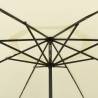 Outdoor Parasol with LED Lights - 400 cm Sand Shade