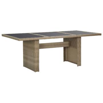 Garden Dining Table Brown 200x100x74 cm - Durable & Stylish