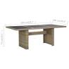 Garden Dining Table Brown 200x100x74 cm - Durable & Stylish