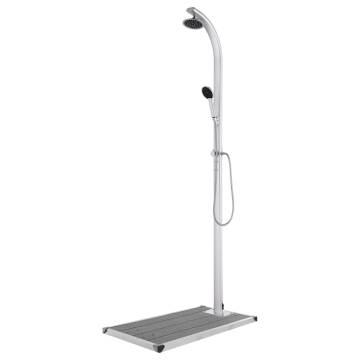 Garden Shower 220 cm Aluminium - Modern Outdoor Solution