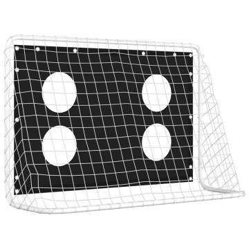 Soccer Goal Training Net Steel 184x61x122 cm - Portable & Durable