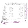 Soccer Goal Training Net Steel 184x61x122 cm - Portable & Durable