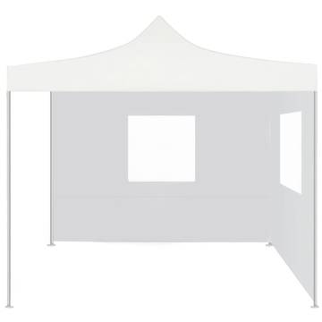 Professional Folding Party Tent 2x2m with 2 Sidewalls - White