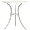 Garden Table White 62x62x65 cm Cast Aluminium | HipoMarket