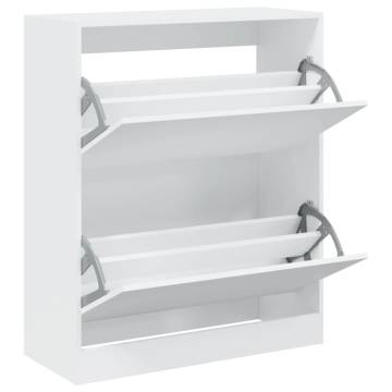 Shoe Cabinet White 80x34x96.5 cm - Stylish Storage Solution