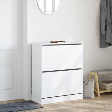 Shoe Cabinet White 80x34x96.5 cm - Stylish Storage Solution