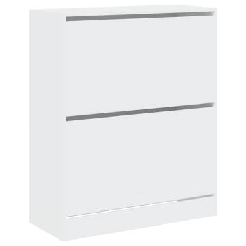 Shoe Cabinet White 80x34x96.5 cm - Stylish Storage Solution