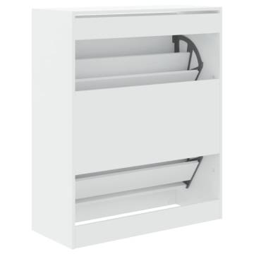 Shoe Cabinet White 80x34x96.5 cm - Stylish Storage Solution