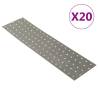 Perforated Plates 20 pcs 2 mm 400x100 mm Galvanised Steel Size 400 x 100 mm Quantity in Package 1 