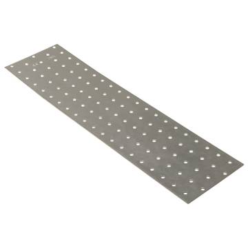 Perforated Plates 20 pcs 2 mm Galvanised Steel - Hipomarket