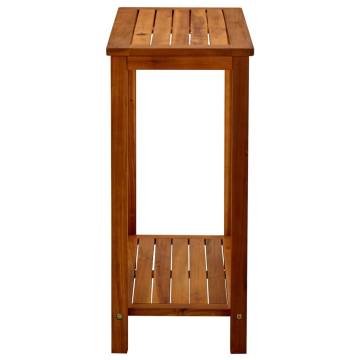 Garden Console Table - Solid Acacia Wood | 80x35x75 cm