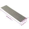 Perforated Plates 20 pcs 2 mm Galvanised Steel - Hipomarket