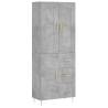 Stylish Highboard Concrete Grey | 69.5x34x180 cm | Hipomarket