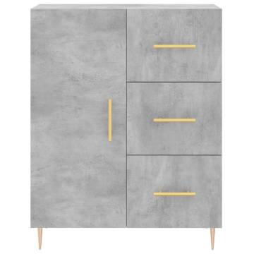 Stylish Highboard Concrete Grey | 69.5x34x180 cm | Hipomarket