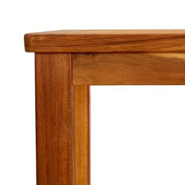 Garden Console Table - Solid Acacia Wood | 80x35x75 cm