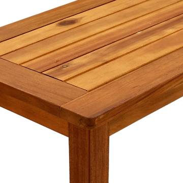 Garden Console Table - Solid Acacia Wood | 80x35x75 cm