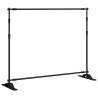 Backdrop Stand Black 254x243 cm Steel | Hipomarket