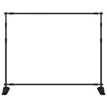 Backdrop Stand Black 254x243 cm Steel | Hipomarket