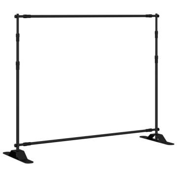 Backdrop Stand Black 254x243 cm Steel | Hipomarket