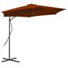 Outdoor Parasol with Steel Pole Terracotta 300x230 cm Colour terracotta Quantity in Package 1 