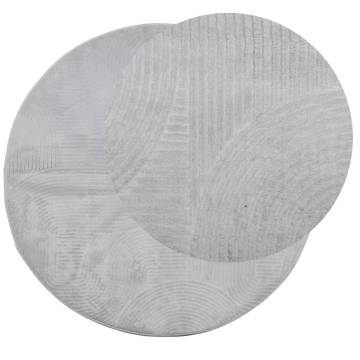 Rug IZA Short Pile Grey Ø 100 cm - Scandinavian Design